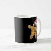 Dabbing Gingerbrood Man kerstaking Koffiemok (Voorkant rechts)