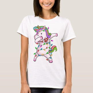 Dabbing Gingerbrood Man kerstaking T-shirt
