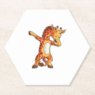 Dabbing Giraffe T shirt Giraffes Funny Dab Dance T Kartonnen Onderzetters