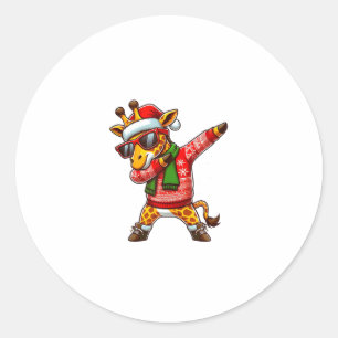 Dabbing Giraffe Zonnebril Giraffe Dierendans Ch Ronde Sticker