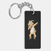 Dabbing Goat Funny Farmer Boerderij s Dab Dance Sleutelhanger (Voorkant Links)