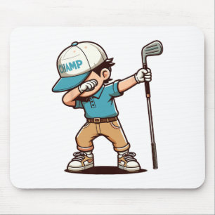 Dabbing Golf Player Muismat