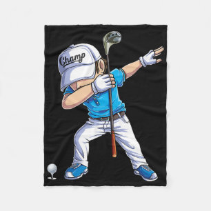 Dabbing golfspeler golfer golfen grappige kinderen fleece deken