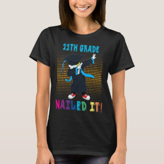 Dabbing Graduation Boy 11TH GRADE Nailed It T-shirt