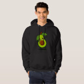 Dabbing Green Avocado Dab Funny Dancing Fruit Hoodie (Voorkant volledig)