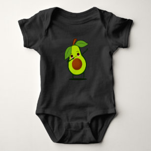 Dabbing Green Avocado Dab Funny Dancing Fruit Romper