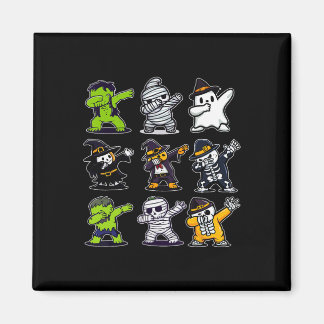 Dabbing Halloween Boys Skeleton Zombie Scary Pumpk Magneet