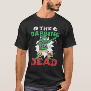 Dabbing Halloween Skelet Zombie Scary Pumpkin Aw T-shirt