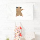 Dabbing Hamster Dance Funny Dab Dance Gift Idee Spandoek (Insitu)