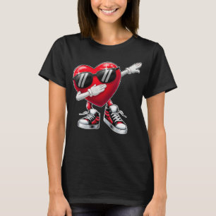 Dabbing Hart Cool Liefde Valentijn T-shirt
