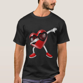 Dabbing Heart Funny Gifts Valentijnsdag T-shirt