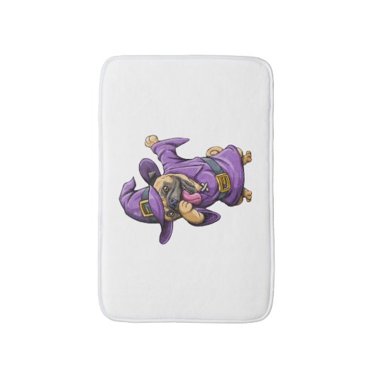 Dabbing Heks Pug Leuke Halloween Pugs Grappige Dab Badmat (Voorkant Verticaal)