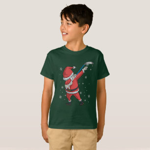 Dabbing Hockey Santa Claus kerstcadeau T-shirt