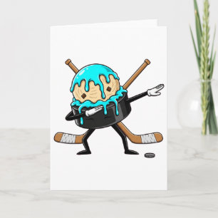 Dabbing Hockeypuck Drip Ijs Kinderen Jongens Kaart