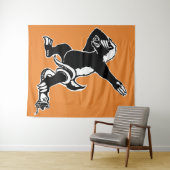 Dabbing Honey badger Wandkleed (In Situ (horizontaal))