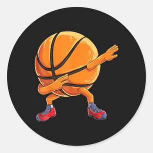 Dabbing Honkbal Bal Grappige Mannen Vrouwen Sport  Ronde Sticker