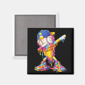 Dabbing Honkbal Ijs Drip Grappig Honkbal Magneet (Voorkant / Achterkant)