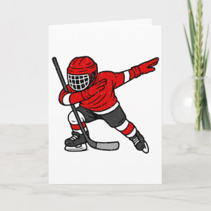 Dabbing IJshockey Speler Sport Atleet Dab Dans Kaart