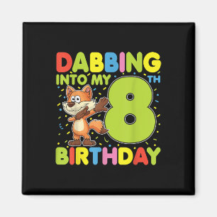 Dabbing in mijn 8e verjaardag vos acht jaar oud b magneet