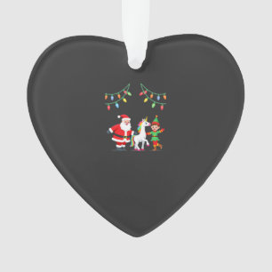 Dabbing Kerstman Elf Eenhoorn Kerst Kinderen Jonge Ornament
