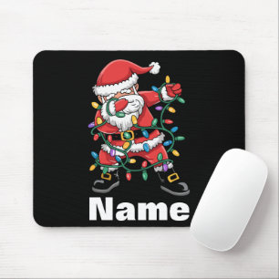 Dabbing Kerstman Grappig Gepersonaliseerd Kerstcad Muismat