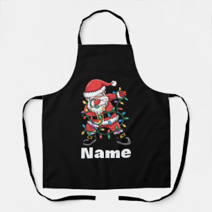 Dabbing Kerstman Grappig Gepersonaliseerd Kerstcad Schort