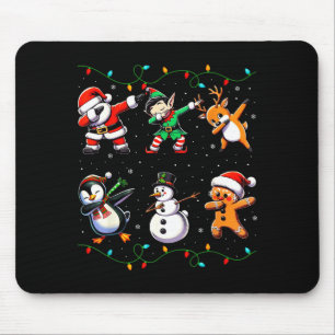 Dabbing Kerstman Kerstlichten Kinderen Meisjes Jon Muismat
