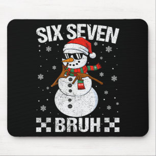 Dabbing Kerstman Sneeuwman 6 7 Meme Kerstmis Zes Z Muismat