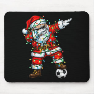 Dabbing Kerstman Voetbal Kerst Pyjama Jongens Kind Muismat