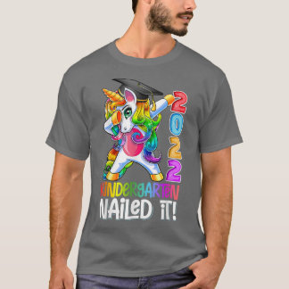 Dabbing Kindergarten Unicorn Afstuderen Klasse 202 T-shirt