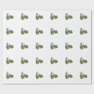Dabbing Konijn Gelukkig Pasen Monster Truck Liefhe Cadeaupapier