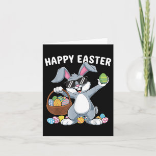 Dabbing konijn Happy Easter Day Eggs Dab Boys Bunn Kaart