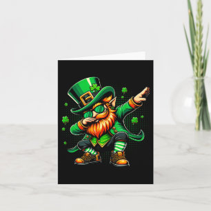 Dabbing Leprechaun Grappige Cadeaus Mannen Kindere Kaart