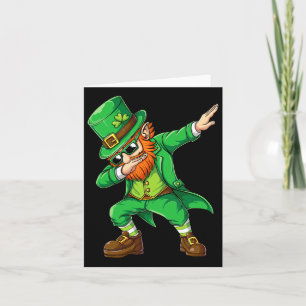 Dabbing Leprechaun Grappige Cadeaus Mannen Kindere Kaart