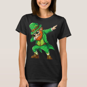 Dabbing Leprechaun Grappige Cadeaus Mannen Kindere T-shirt