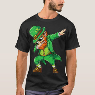 Dabbing Leprechaun Grappige Cadeaus Mannen Kindere T-shirt