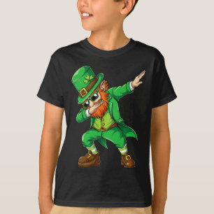 Dabbing Leprechaun Grappige Cadeaus Mannen Kindere T-shirt