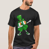 Dabbing Leprechaun Shamrock St Patrick's Day Boys T-shirt (Voorkant)