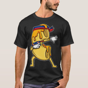 Dabbing Mac and Cheese 4th July Independence Day T-shirt
