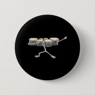 Dabbing Marching Tenor Drums Marching Band Ronde Button 5,7 Cm