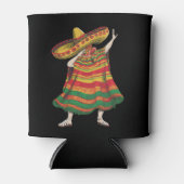 Dabbing Mexicaanse Poncho Cinco de Mayo Fiesta Par Blikjeskoeler (Voorkant)
