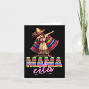 Dabbing Mexicaanse Poncho Sombrero Cinco De Mayo M Kaart