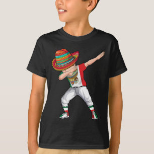 Dabbing Mexican Poncho Cinco De Mayo boys Mannen S T-shirt