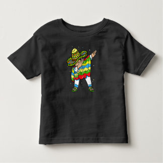 Dabbing Mexican Poncho Sombrero Cinco de Mayo Part Kinder Shirts