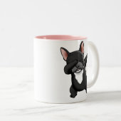 Dabbing mignon Français Bulldog Mug (Devant droit)