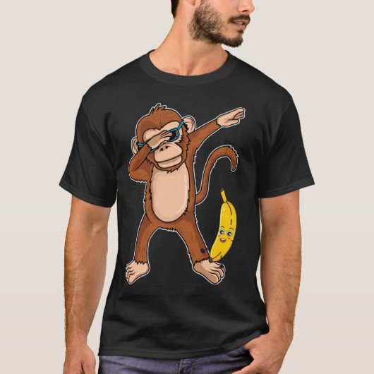 Dabbing Monkey Dab Dance Monkey T-shirt (Voorkant)