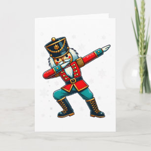 Dabbing Notenkraker Kerst Kleding Matchende Famili Kaart