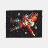 Dabbing Notenkraker Kerst Kostuum Matching Fami Fleece Deken (Voorkant (Horizontaal))