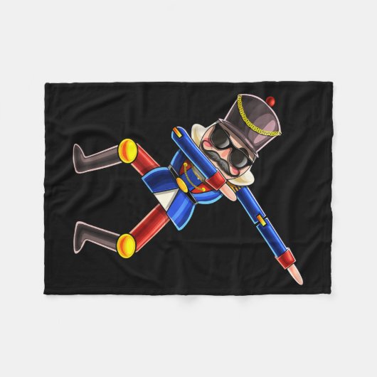 Dabbing Nutcracker Christmas Costume Nutcracker Gi Fleece Deken (Voorkant (Horizontaal))