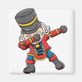 Dabbing nutcracker squad matching kerstmis magneet (Voorkant)